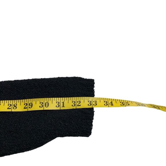 Chicos Sweater Womens 2 Large Black Wool Blend Turtleneck Chunky Plush Boucle - Picture 16 of 16